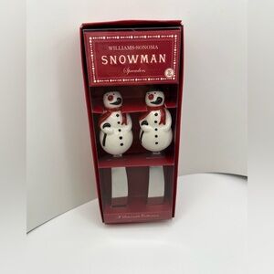 Williams Sonoma Snowman spreaders NWT